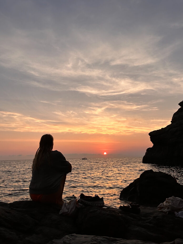 sunset in Corniglia