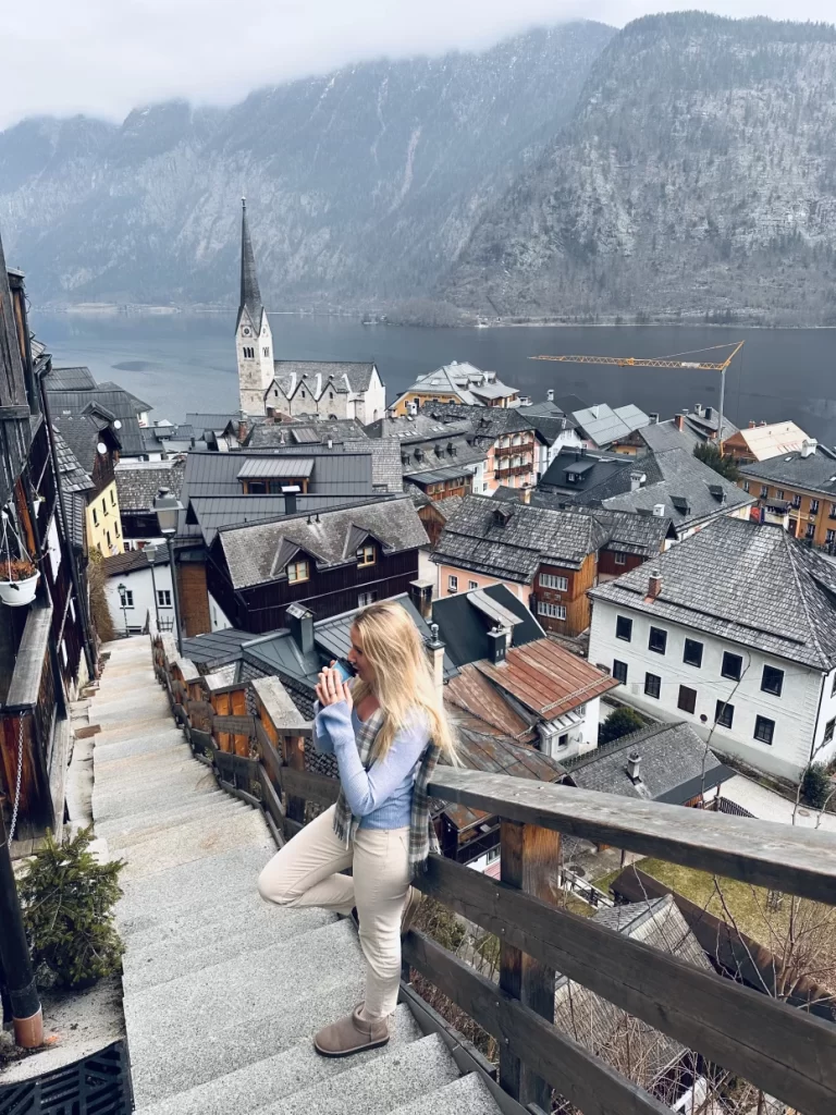 Hallstatt view from the stairs