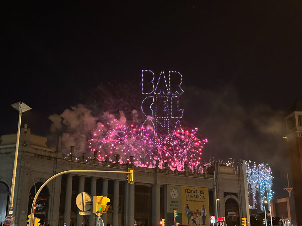 Barcelona fireworks show