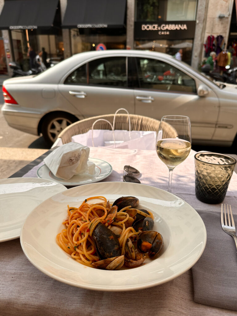 seafood pasta in Milan