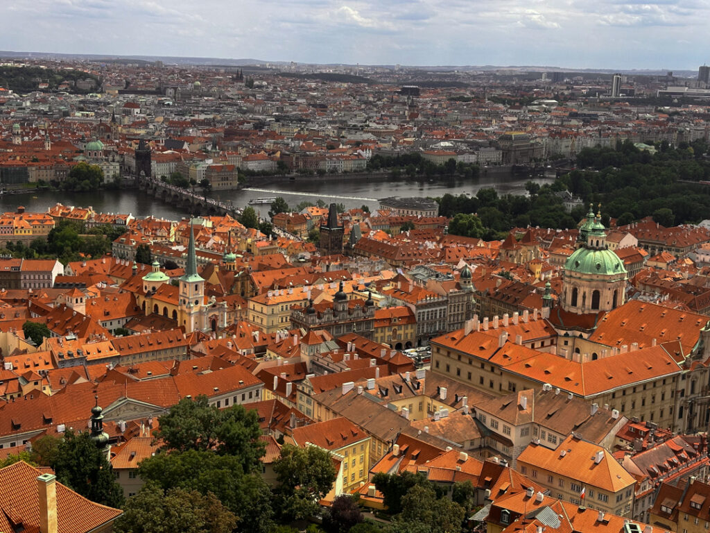 Prague view from the castle