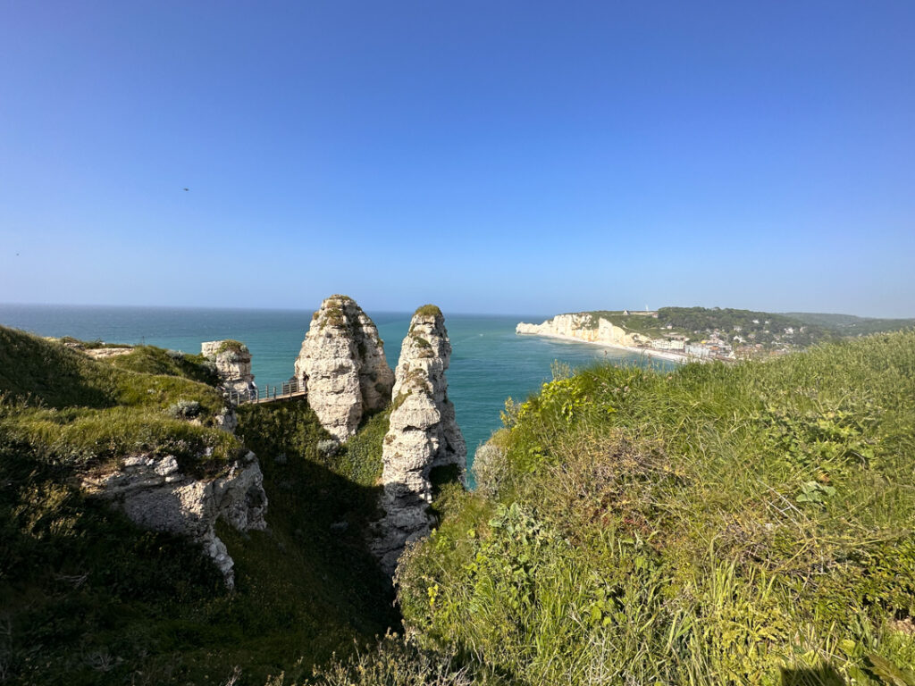 view of the sea in Normandy