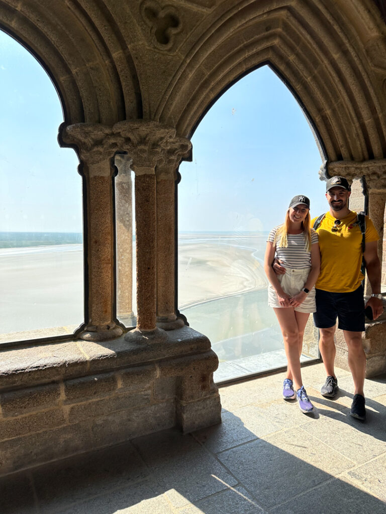 the abbey in Mont Saint-Michel